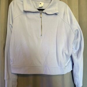 All in Motion Women's Soft Blue Half-Zip Sweatshirt